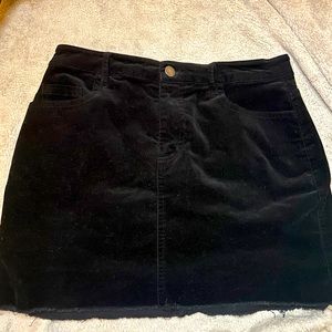 Pant mini suede skirt